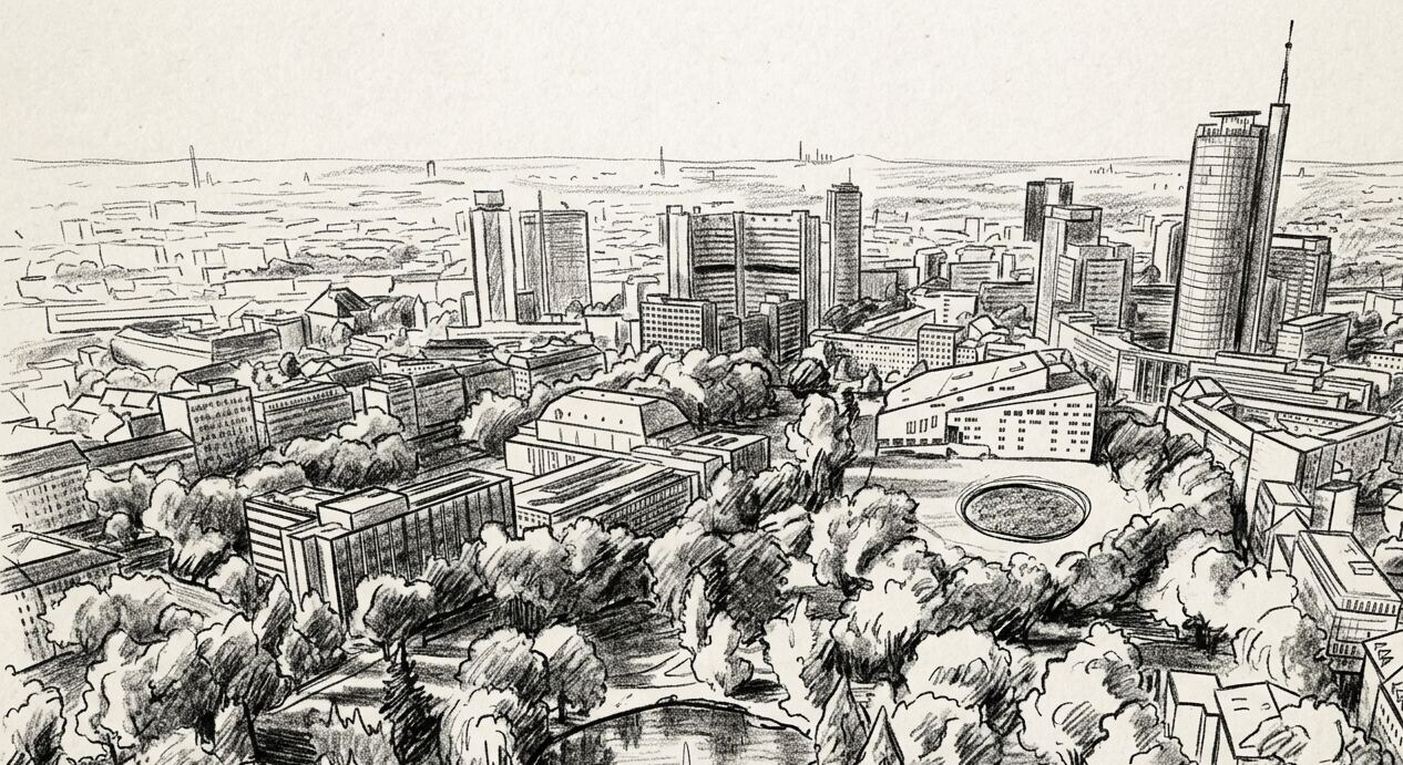 Essen Skyline — Panoramablick