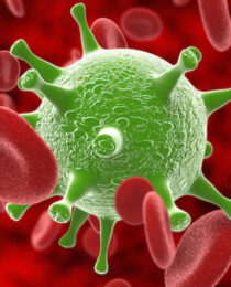 VIrus, Coronavirus outbreak, contagious infection in the blood